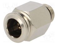 Push-in fitting; straight; -0.99÷20bar; nickel plated brass AIGNEP