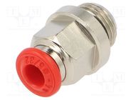 Push-in fitting; straight; -0.99÷20bar; nickel plated brass 