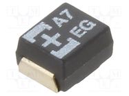 Capacitor: tantalum-polymer; 10uF; 25VDC; TQC; SMD; ±20%; -55÷105°C PANASONIC