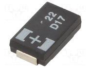 Capacitor: tantalum-polymer; 22uF; 20VDC; 1200mA; SMD; POSCAP TQC PANASONIC