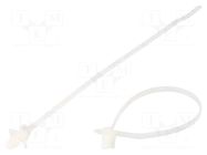 Cable tie; with fixing lugs; L: 168mm; W: 3.6mm; natural; polyamide PANDUIT