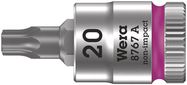 8767 A TORX® Zyklop bit socket, 1/4" drive, TX 20x28.0, Wera