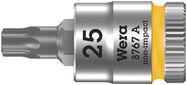 8767 A TORX® Zyklop bit socket, 1/4" drive, TX 25x28.0, Wera