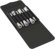 8767 B TORX® HF 1 Zyklop bit socket set with holding function, 3/8" drive, 1 x TX 25x107.0; 1 x TX 27x107.0; 1 x TX 30x107.0; 1 x TX 40x107.0; 1 x TX 45x100.0; 1 x TX 50x100.0; 1 x 50.0x120.0, Wera