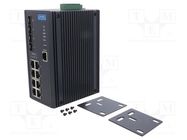 Switch Ethernet; managed; Number of ports: 12; 12÷48VDC; RJ45,SFP ADVANTECH