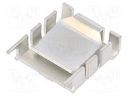 Heatsink: extruded; natural; L: 29.4mm; W: 25mm; H: 8.3mm; 18K/W; raw 