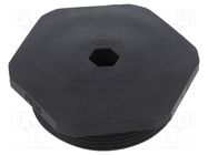 Stopper; PG36; IP54; polyamide; black; V-NE PG; Thread: PG; -20÷80°C HUMMEL