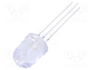 LED; 10mm; red/blue; 30°; Front: convex; 2.1÷2.6/3.1÷3.6V; -30÷85°C 