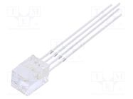 LED; rectangular; 5x5x7mm; tricolour; RGB; 500÷750mcd; 750÷1120mcd OPTOSUPPLY