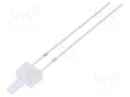 LED; 2mm; white cold; 750÷1120mcd; 90°; Front: flat; Pitch: 2.54mm OPTOSUPPLY