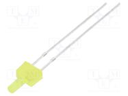 LED; 2mm; yellow; 150÷220mcd; 90°; Front: flat; Pitch: 2.54mm; THT OPTOSUPPLY