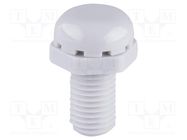 Pressure compensation device; IP69; light grey; Thread: M6; 5pcs. BOPLA