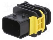 Connector: automotive; socket; male; PIN: 7(3+4); black; -40÷140°C TE Connectivity