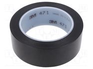 Tape: marking; black; L: 33m; W: 38mm; Thk: 0.13mm; 2.5N/cm; 130% 3M