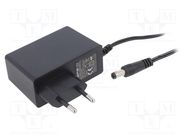 Power supply: switching; mains,plug; 24VDC; 1A; 24W; Plug: EU; 87% ESPE