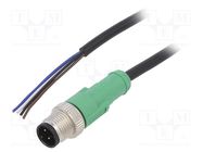 Connection lead; M12; PIN: 4; straight; 5m; plug; 250VAC; 4A; SAC PHOENIX CONTACT