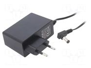 Power supply: switching; mains,plug-in; 24VDC; 1A; 24W; 87%; angled ESPE