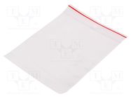 Self-seal bag; L: 130mm; Width: 110mm; Thick: 40um; polyetylene 