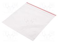 Self-seal bag; L: 160mm; Width: 160mm; Thick: 40um; polyetylene 