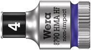 8790 HMA HF Zyklop socket with 1/4" drive with holding function, 4.0x23.0, Wera