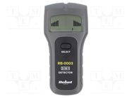 Non-contact detection of metal, voltage and wood; 90÷250VAC Rebel