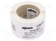 Label; 8mm; 20mm; white; self-adhesive; -40÷150°C 