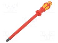 Screwdriver; insulated; Pozidriv®; PZ4; Blade length: 200mm WERA