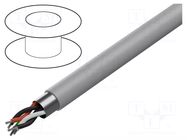 Wire; 3x2x24AWG; RS232; stranded; Cu; shielded,Al-PET foil; grey BELDEN