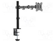 Monitor holder; 8kg; 17÷32"; Arm len: 390mm; for one monitor LOGILINK