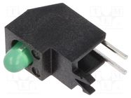 LED; in housing; 2.8mm; No.of diodes: 1; green; 20mA; 40°; 10÷20mcd MENTOR