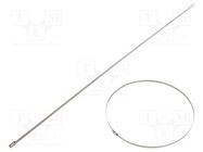 Cable tie; L: 520mm; W: 4.6mm; stainless steel AISI 304; 890N BM GROUP