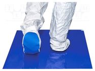 Mat: floor; contamination control; Thk: 1.35mm; blue; W: 458mm ANTISTAT