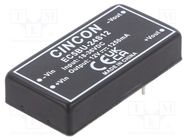 Converter: DC/DC; 15W; Uin: 18÷36V; Uout: 12VDC; Iout: 1250mA; THT CINCON