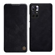 Nillkin Qin Case Flip Case for Xiaomi Redmi Note 11T 5G / 11S 5G / 11 5G (China) / Poco M4 Pro 5G - Black, Nillkin