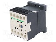 Contactor: 4-pole; NC + NO x3; 24VAC; 10A; TeSys D; W: 45mm; H: 58mm SCHNEIDER ELECTRIC