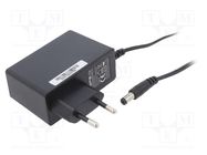 Power supply: switching; mains,plug; 24VDC; 1A; 24W; Plug: EU; 87% ESPE