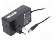 Power supply: switching; mains,plug-in; 24VDC; 1.5A; 36W; Plug: EU POS