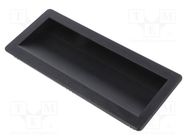 Holder; thermoplastic; black; L: 78.5mm; W: 186mm; D: 22mm MENTOR