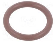 O-ring gasket; FPM; Thk: 2.5mm; Øint: 15mm; brown; -20÷200°C 