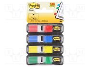 Indexing tabs; L: 11.9mm; W: 43.1mm Post-it