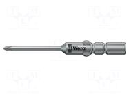 Screwdriver bit; Phillips; PH0; Socket size: 4mm; Ø: 1.8mm WERA