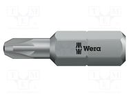 Screwdriver bit; Pozidriv®; PZ1; Overall len: 25mm; slim WERA