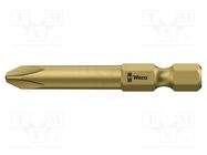 Screwdriver bit; Phillips; PH3; Overall len: 89mm WERA