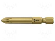 Screwdriver bit; Phillips; PH1; Overall len: 89mm WERA