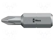 Screwdriver bit; Phillips; PH4; Overall len: 32mm WERA