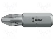 Screwdriver bit; Pozidriv®; PZ2; Overall len: 50mm WERA