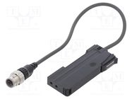 Sensor: optical fiber amplifier; PNP; IP40; 12÷24VDC; -10÷55°C 