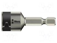 Screwdriver bit; 6-angles socket; HEX 13mm; Overall len: 50mm WERA