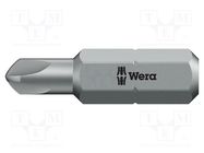 Screwdriver bit; Torq-Set®; TS1/4"; Overall len: 25mm WERA