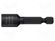 Screwdriver bit; 6-angles socket; Socket: HEX 5/16"; with magnet WERA